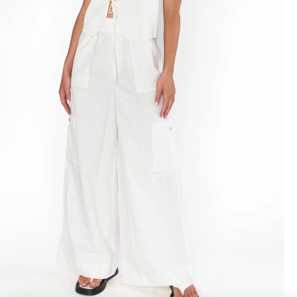 SHOW ME YOUR MUMU Casual Relaxed Fit Cargos NWOT Sz Small‎ - Picture 1 of 7